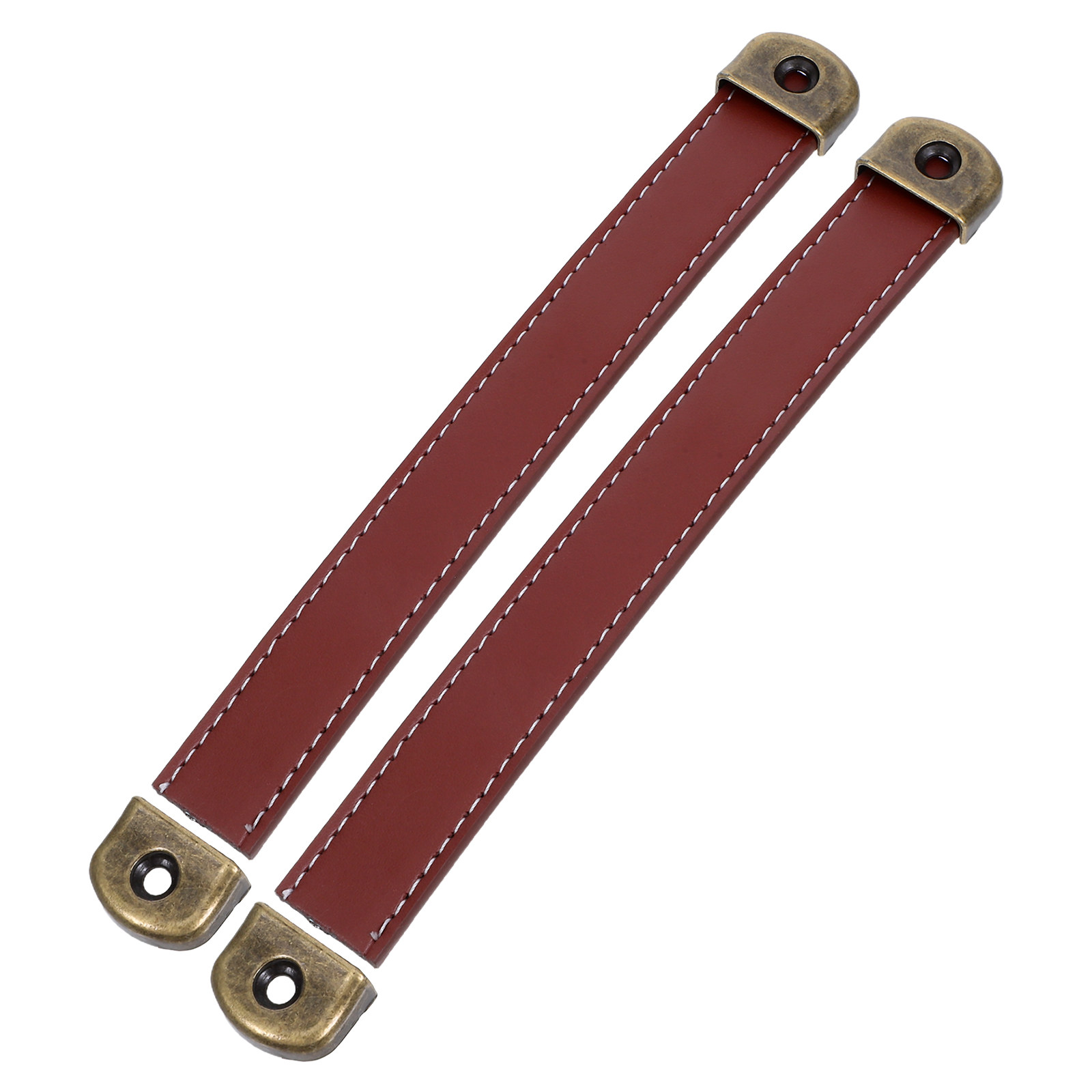Retro Vintage Trunk Suitcase - 2Pcs Brown PU Vintage Drawer Pulls