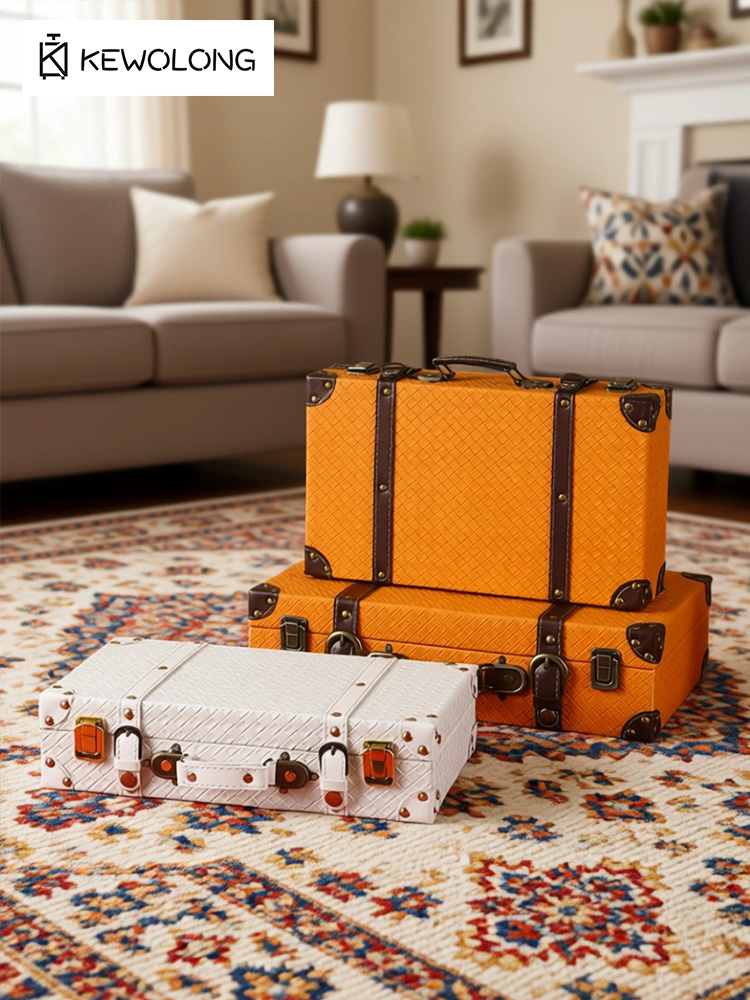 Vintage European Retro Suitcas - Retro Vintage Trunk Suitcase recension och pris