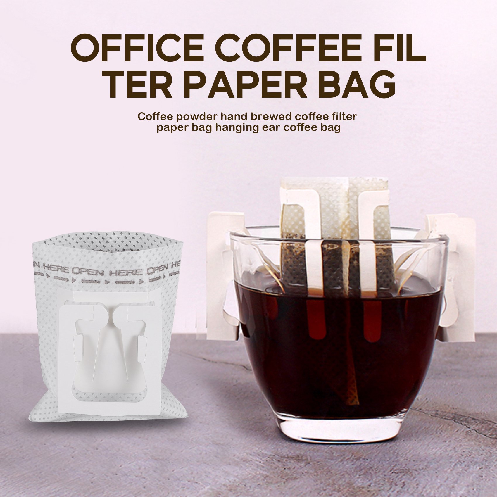50Pcs / Pack Drip Coffee Filte - Travel Bags recension och pris