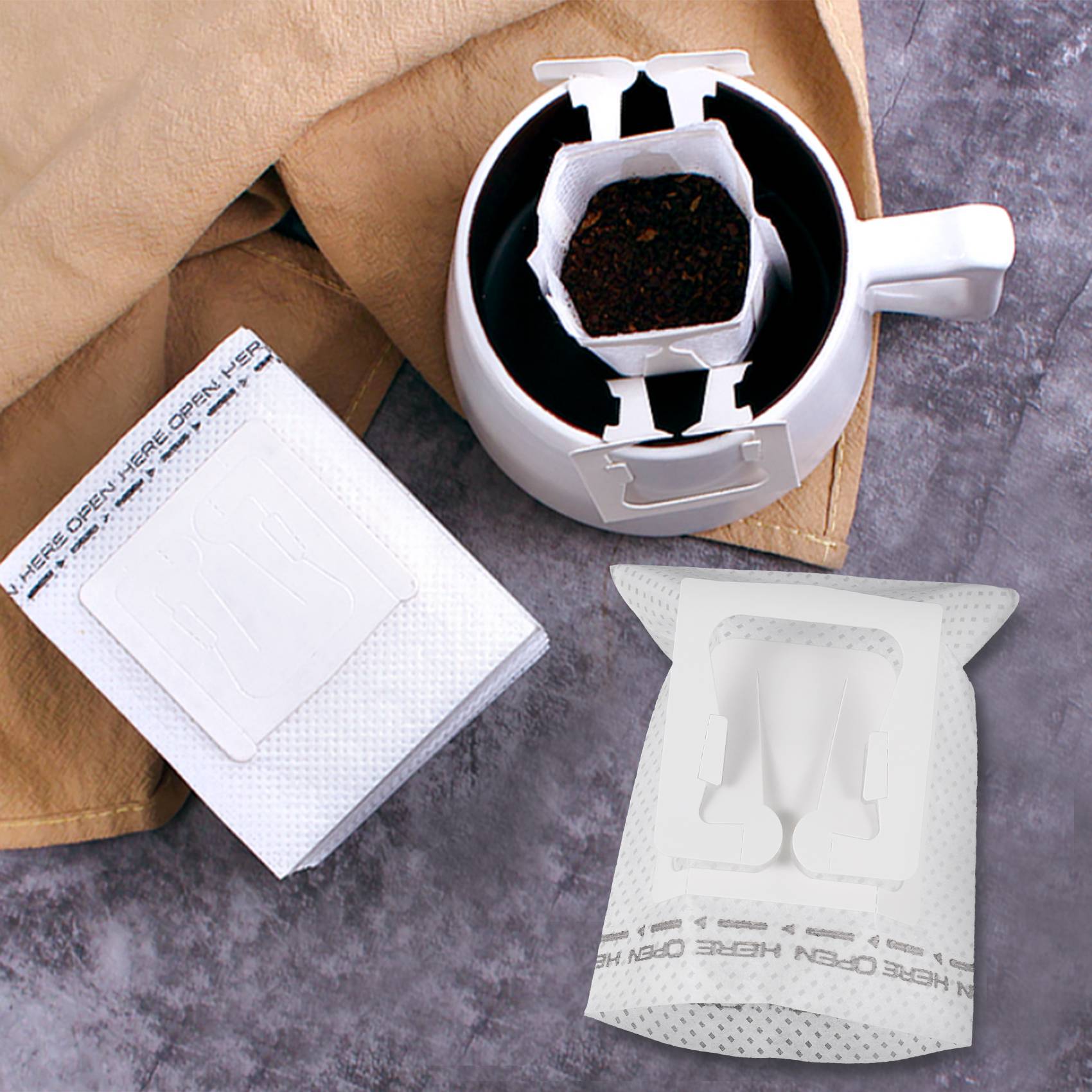 50Pcs / Pack Drip Coffee Filte - Travel Bags recension och pris