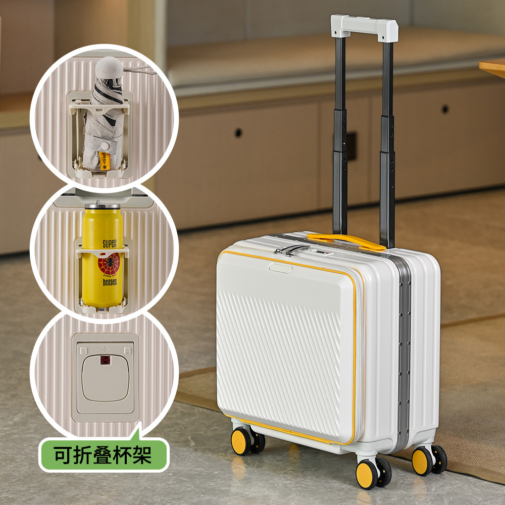 18 Front Opening Carry On Suit - Aluminum Frame Carry On Luggage recension och pris