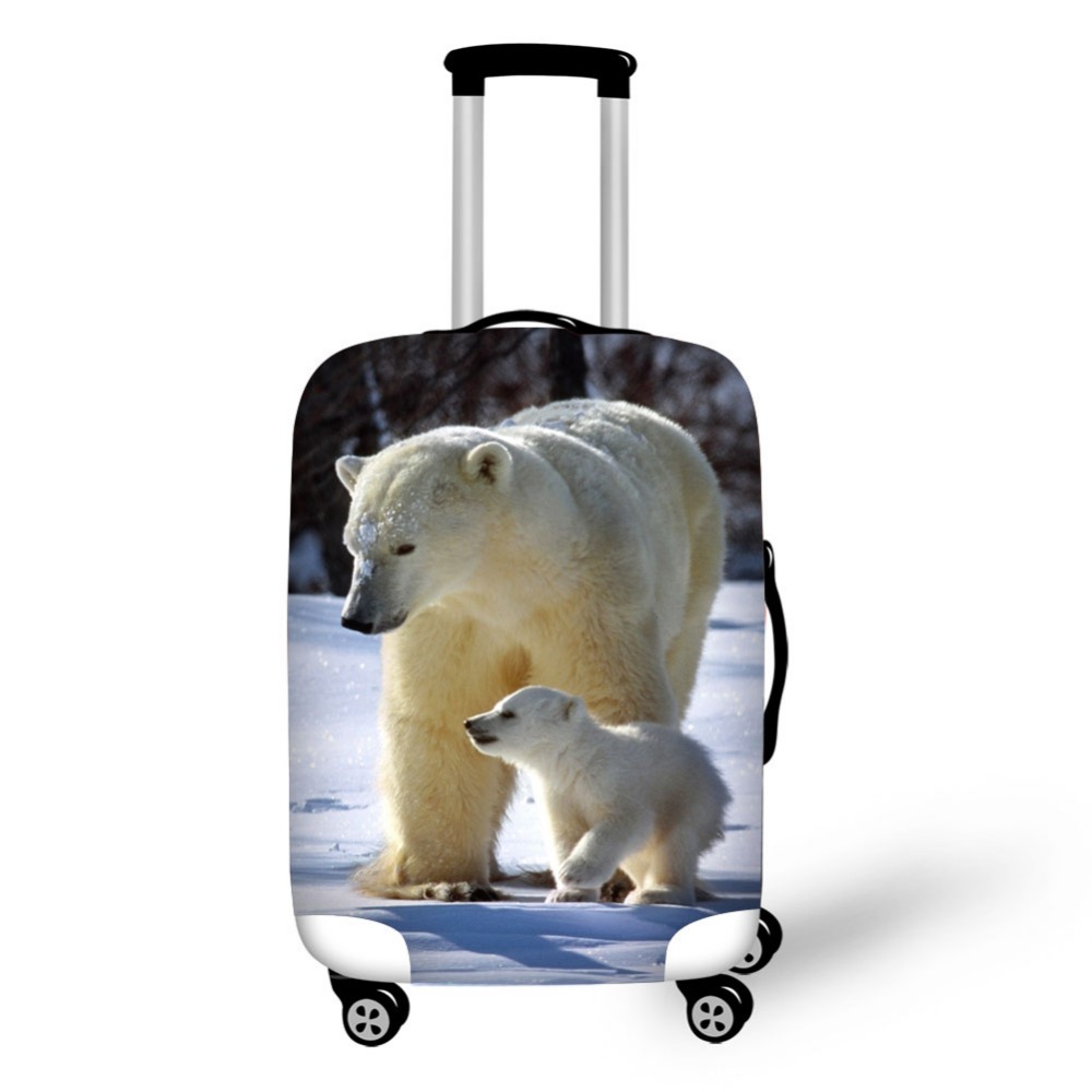 Animal polar bear luggage prot - Waterproof Suitcase Cover Protector recension och pris