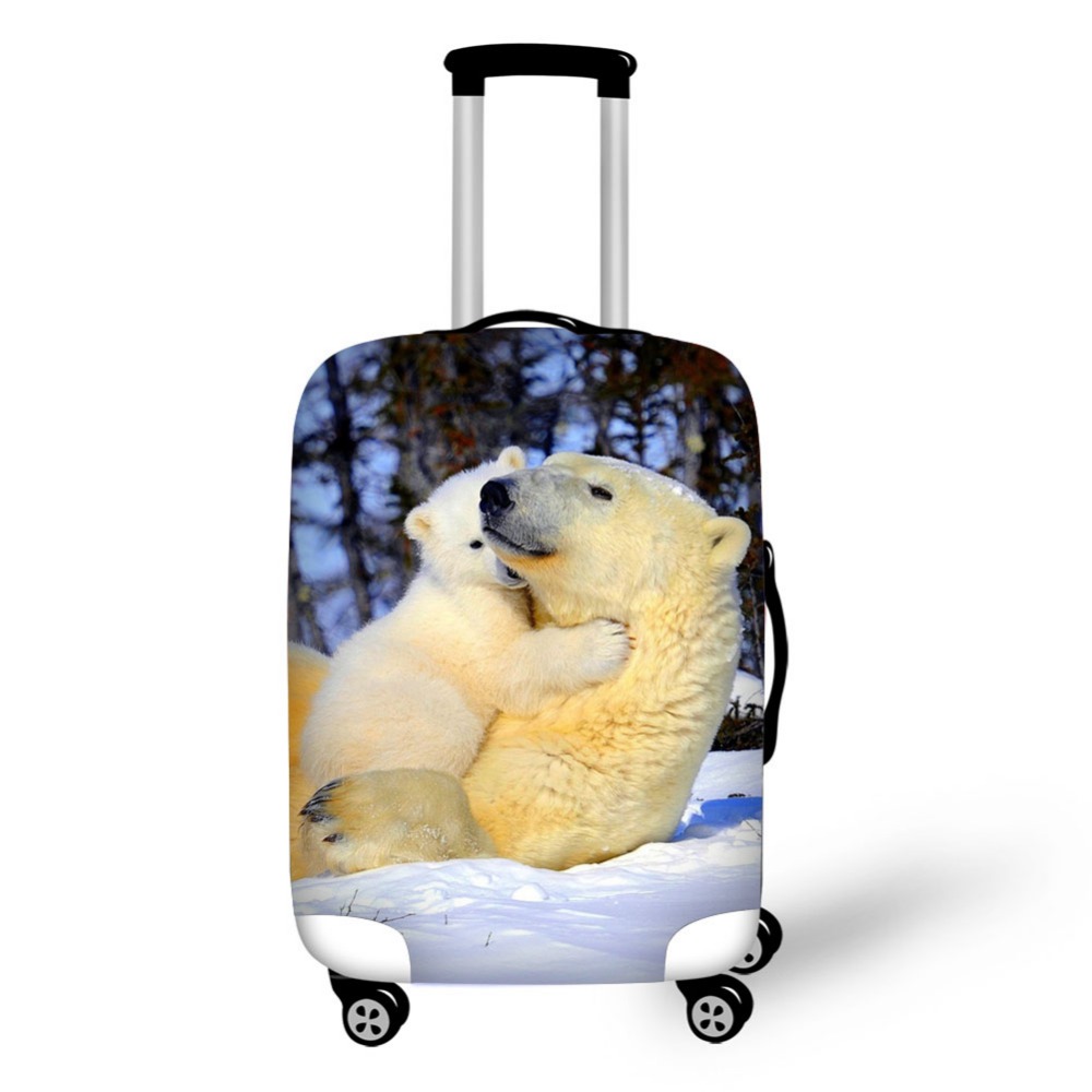 Animal polar bear luggage prot - Waterproof Suitcase Cover Protector recension och pris