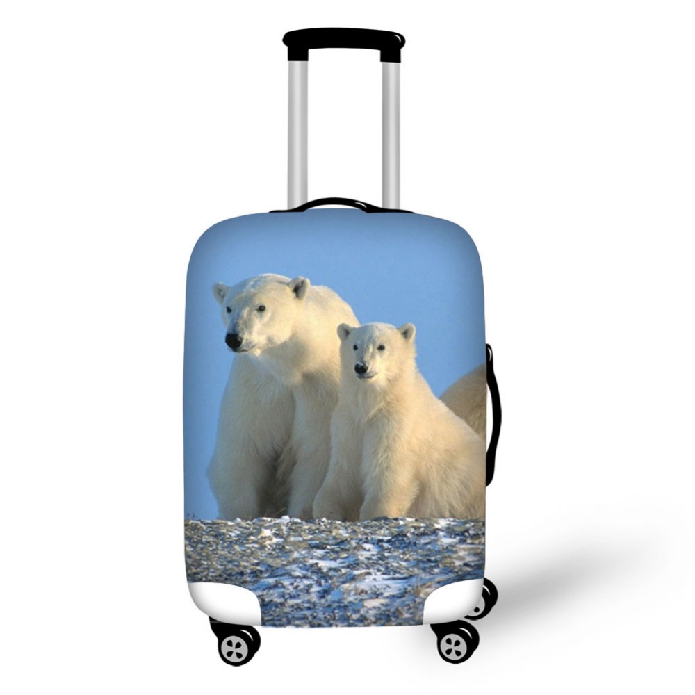 Animal polar bear luggage prot - Waterproof Suitcase Cover Protector recension och pris