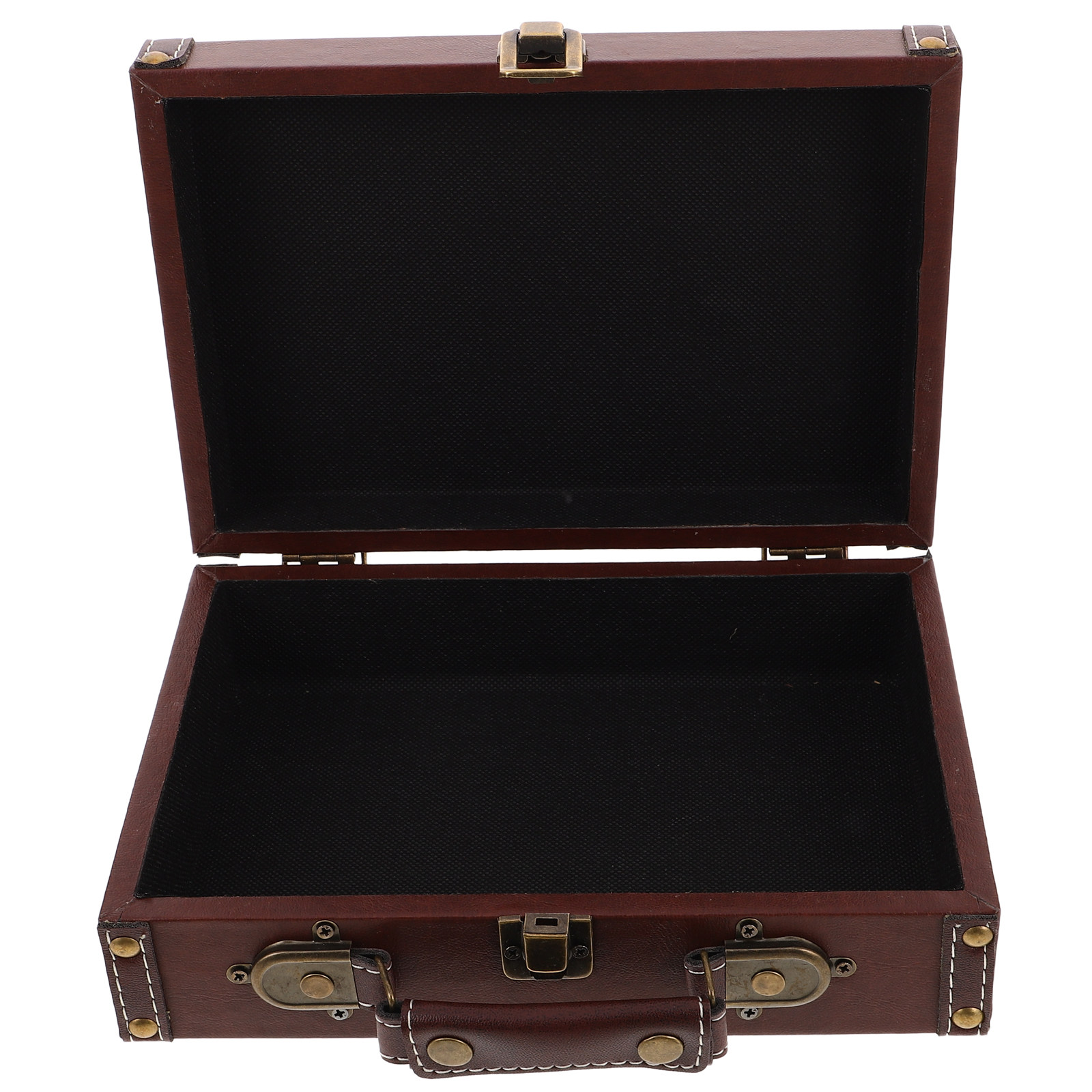 Vintage Wooden Storage Box Ret - Retro Vintage Trunk Suitcase recension och pris