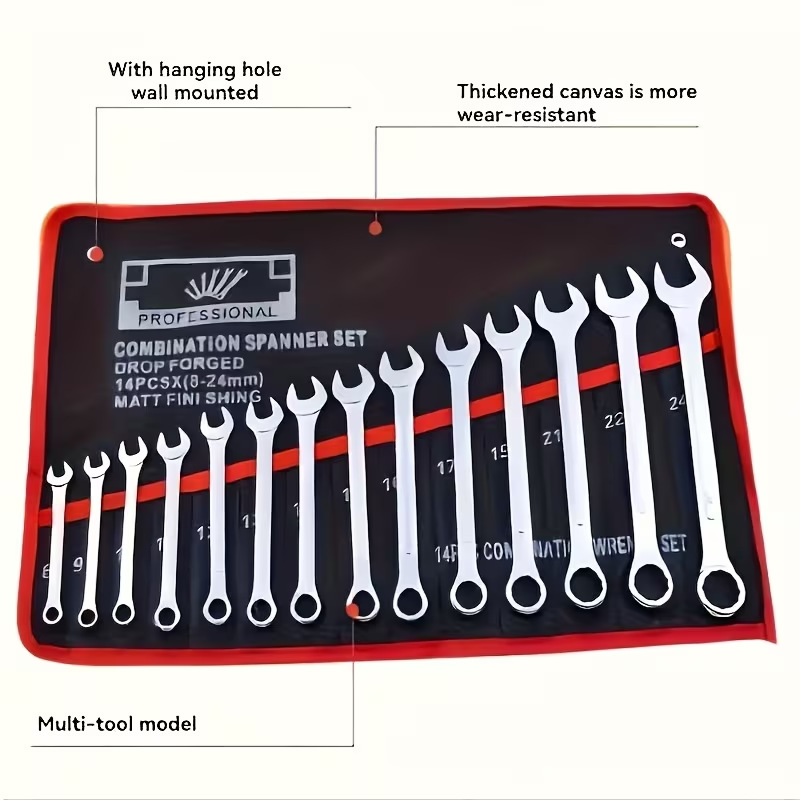 TINSOL 14-Pocket Tool Organize - Foldable Rolling Luggage Bag recension och pris