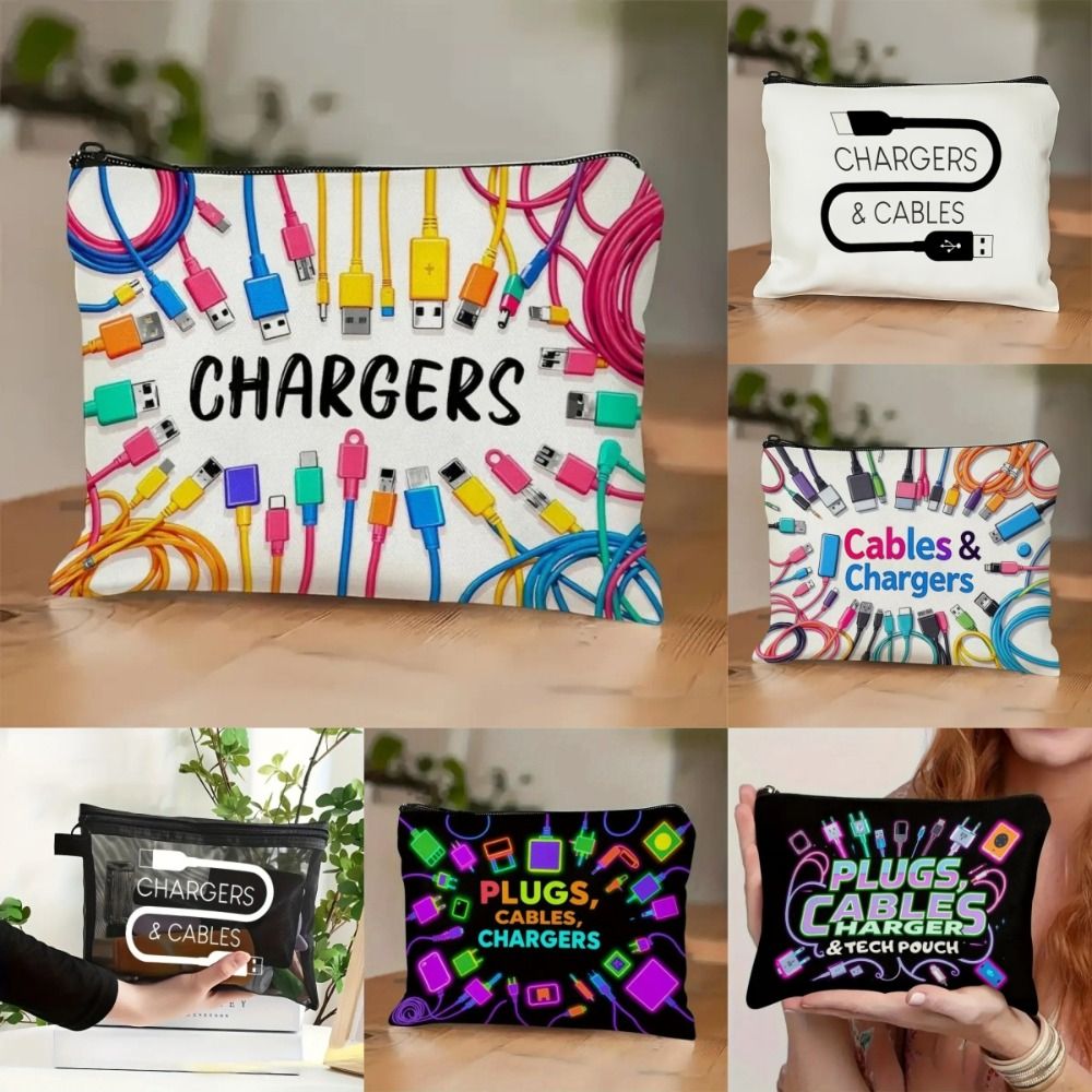 New Canvas Charger Storage Pou - Cosmetic Bags recension och pris